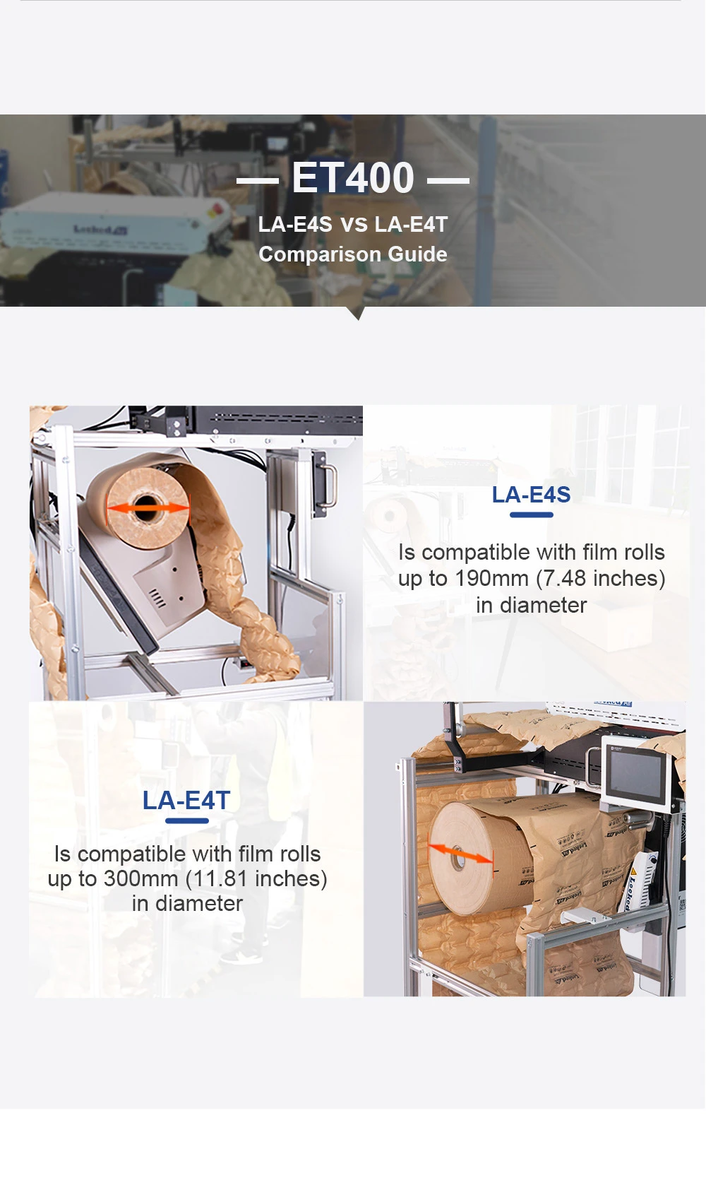 ET400 Automatic Air Cushion Film Separator